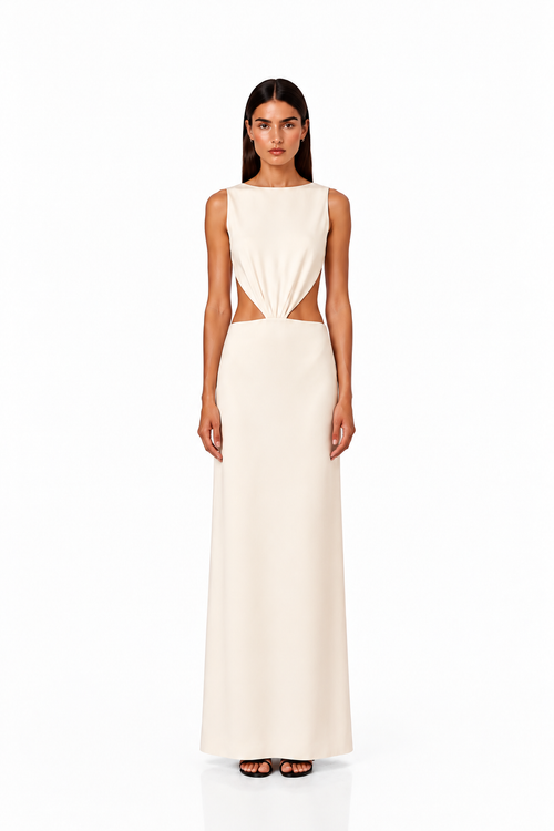 Hydra crepe dress